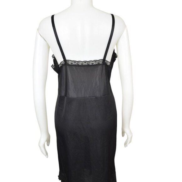 Vintage 1970's Black Slip Lace Size 38 - Picture 7 of 12